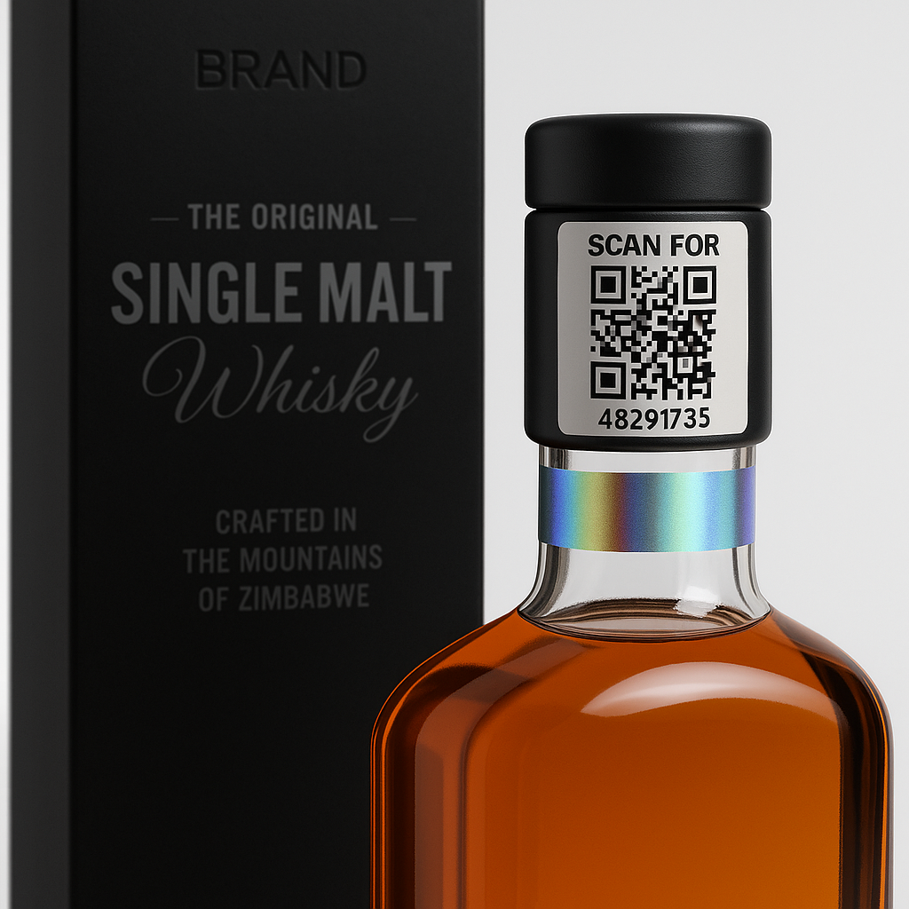 Product with AuthentiQs QR code sticker